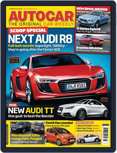 Autocar January 31st, 2012 Digital Back Issue Cover