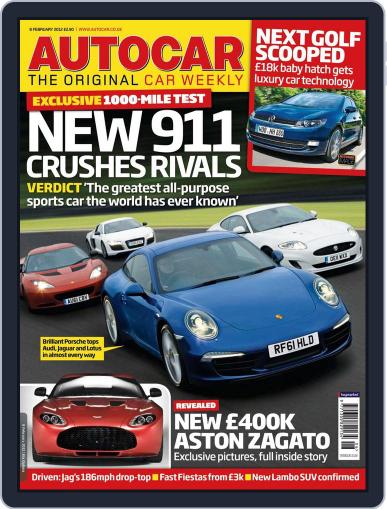 Autocar February 7th, 2012 Digital Back Issue Cover