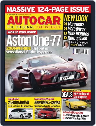 Autocar February 21st, 2012 Digital Back Issue Cover