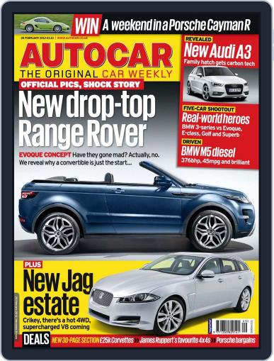 Autocar February 28th, 2012 Digital Back Issue Cover