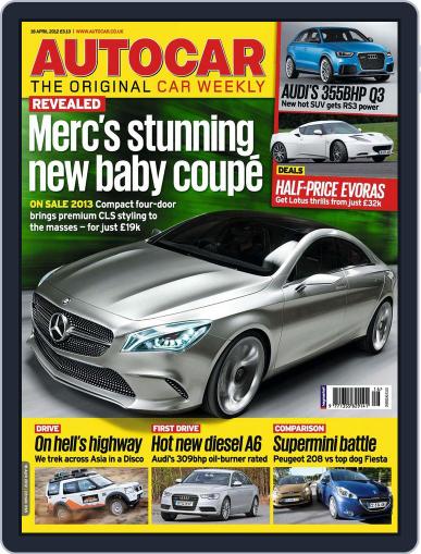 Autocar April 17th, 2012 Digital Back Issue Cover