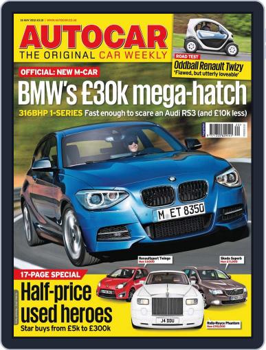 Autocar May 15th, 2012 Digital Back Issue Cover