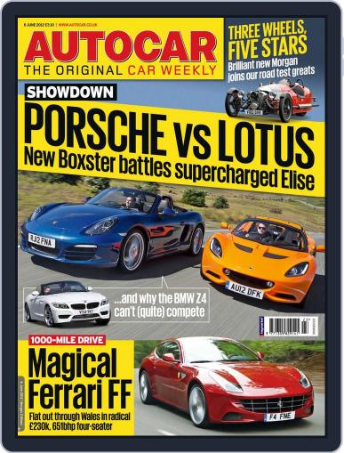 Autocar June 7th, 2012 Digital Back Issue Cover