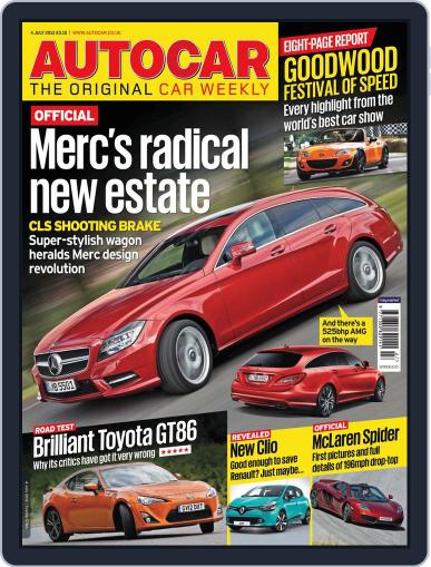 Autocar July 3rd, 2012 Digital Back Issue Cover