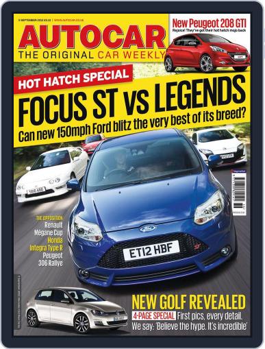 Autocar September 4th, 2012 Digital Back Issue Cover