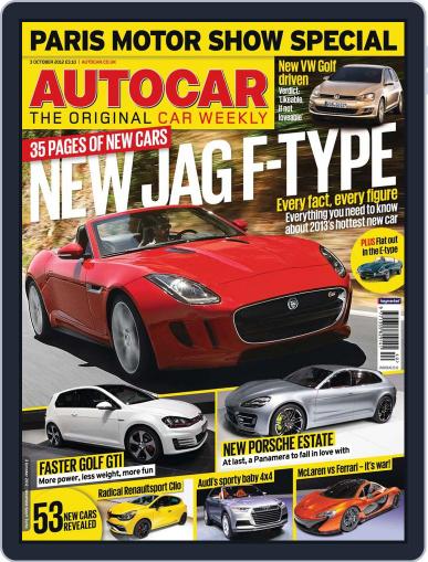 Autocar October 2nd, 2012 Digital Back Issue Cover