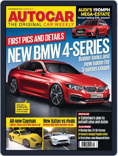 Autocar December 4th, 2012 Digital Back Issue Cover