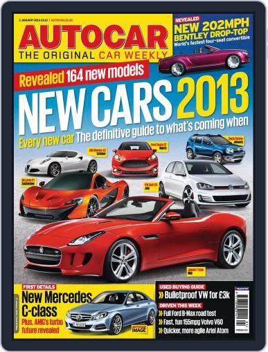 Autocar January 1st, 2013 Digital Back Issue Cover