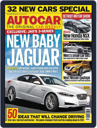 Autocar January 22nd, 2013 Digital Back Issue Cover