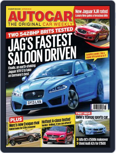 Autocar August 13th, 2013 Digital Back Issue Cover