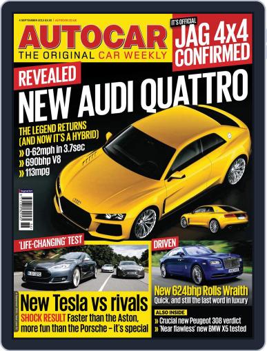 Autocar September 3rd, 2013 Digital Back Issue Cover