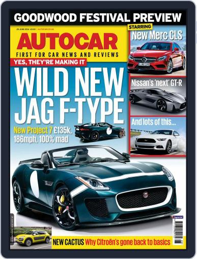 Autocar June 25th, 2014 Digital Back Issue Cover