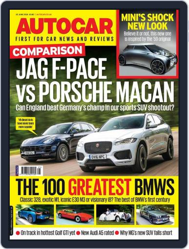 Autocar June 22nd, 2016 Digital Back Issue Cover