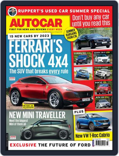 Autocar August 14th, 2019 Digital Back Issue Cover