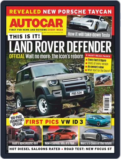 Autocar September 11th, 2019 Digital Back Issue Cover