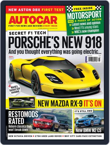 Autocar November 6th, 2019 Digital Back Issue Cover