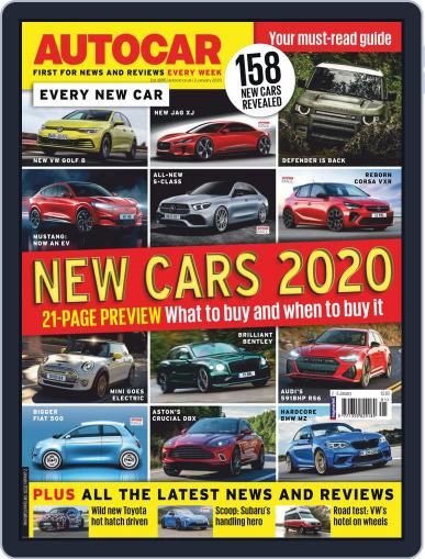 Autocar January 2nd, 2020 Digital Back Issue Cover