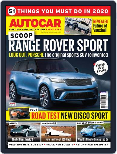 Autocar January 8th, 2020 Digital Back Issue Cover