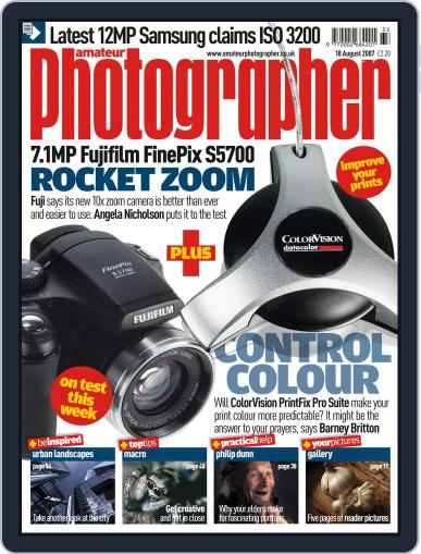 Amateur Photographer August 15th, 2007 Digital Back Issue Cover