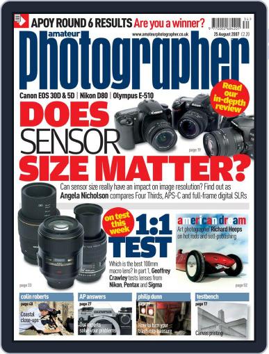 Amateur Photographer August 21st, 2007 Digital Back Issue Cover