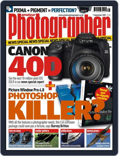 Amateur Photographer August 29th, 2007 Digital Back Issue Cover