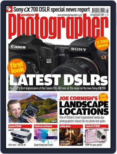 Amateur Photographer September 18th, 2007 Digital Back Issue Cover