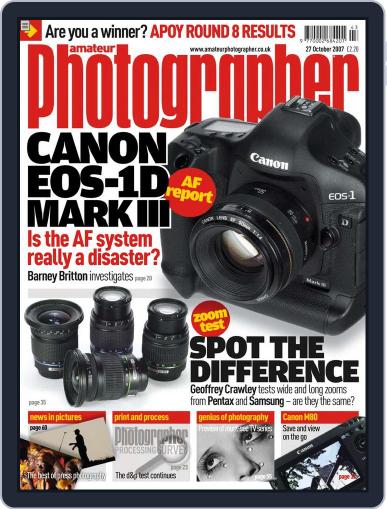 Amateur Photographer October 24th, 2007 Digital Back Issue Cover