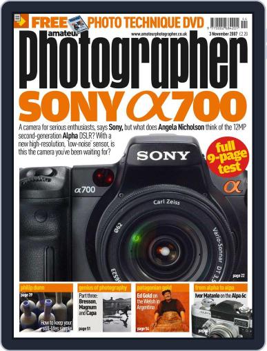 Amateur Photographer October 30th, 2007 Digital Back Issue Cover