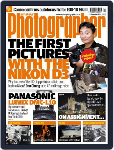 Amateur Photographer November 15th, 2007 Digital Back Issue Cover