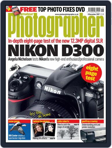 Amateur Photographer December 8th, 2007 Digital Back Issue Cover