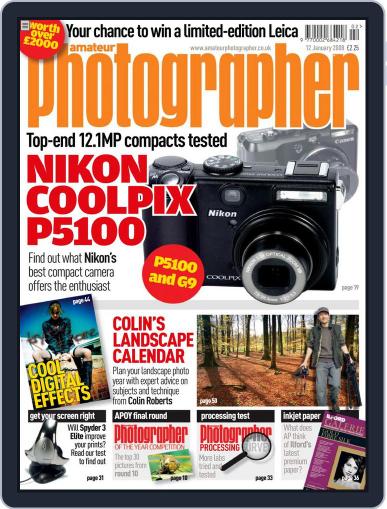 Amateur Photographer January 8th, 2008 Digital Back Issue Cover