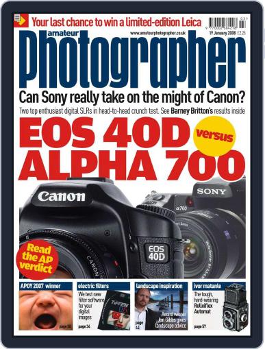 Amateur Photographer January 17th, 2008 Digital Back Issue Cover