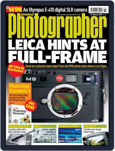 Amateur Photographer February 15th, 2008 Digital Back Issue Cover