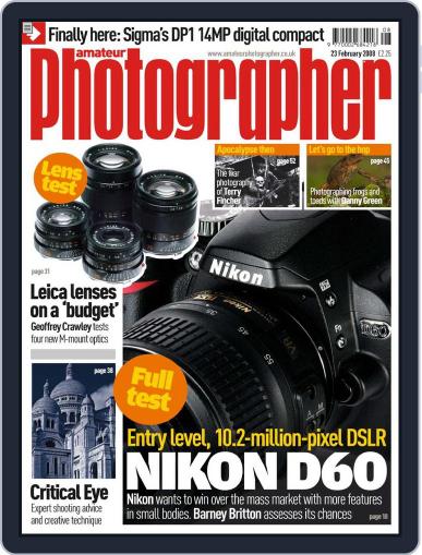 Amateur Photographer February 20th, 2008 Digital Back Issue Cover