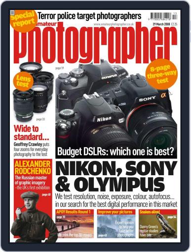 Amateur Photographer March 25th, 2008 Digital Back Issue Cover