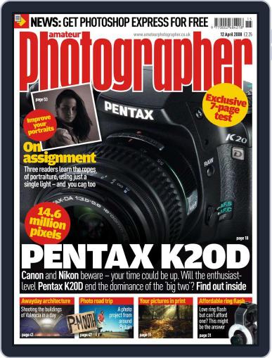 Amateur Photographer April 8th, 2008 Digital Back Issue Cover