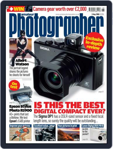Amateur Photographer May 4th, 2008 Digital Back Issue Cover
