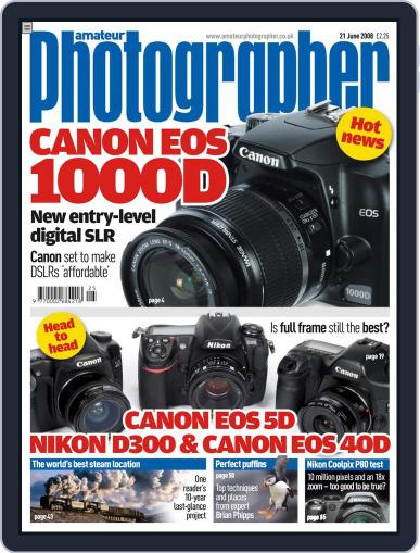 Amateur Photographer June 16th, 2008 Digital Back Issue Cover