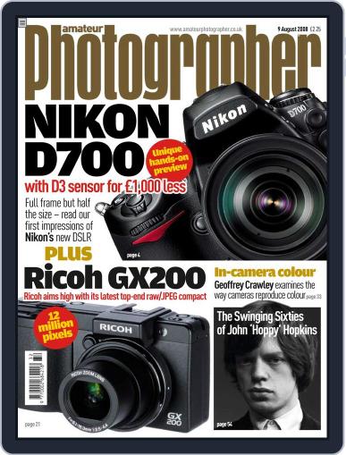 Amateur Photographer August 4th, 2008 Digital Back Issue Cover