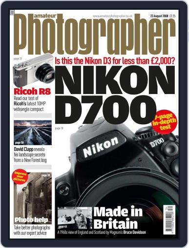 Amateur Photographer August 19th, 2008 Digital Back Issue Cover