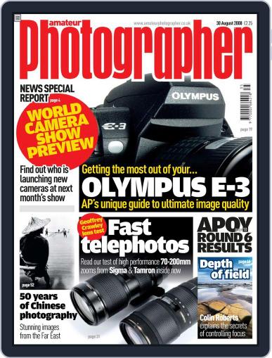 Amateur Photographer August 27th, 2008 Digital Back Issue Cover