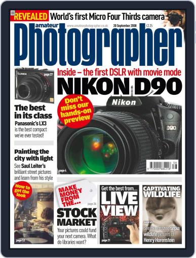 Amateur Photographer September 15th, 2008 Digital Back Issue Cover