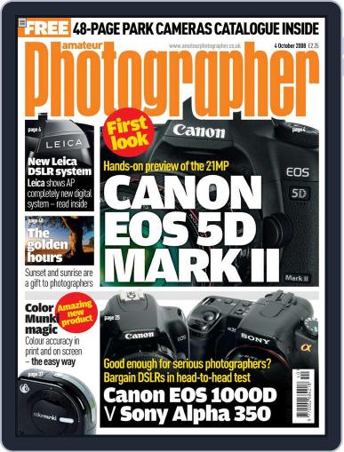 Amateur Photographer October 1st, 2008 Digital Back Issue Cover