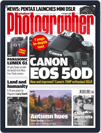 Amateur Photographer October 7th, 2008 Digital Back Issue Cover