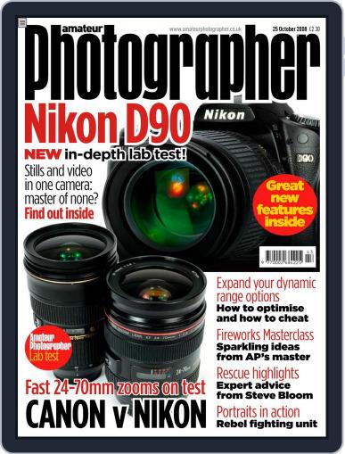 Amateur Photographer October 20th, 2008 Digital Back Issue Cover