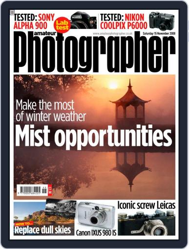 Amateur Photographer November 10th, 2008 Digital Back Issue Cover