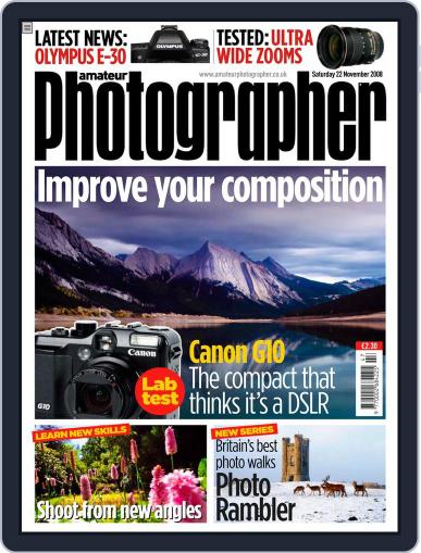 Amateur Photographer November 18th, 2008 Digital Back Issue Cover