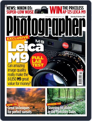 Amateur Photographer October 19th, 2009 Digital Back Issue Cover