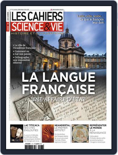 Les Cahiers De Science & Vie April 1st, 2018 Digital Back Issue Cover
