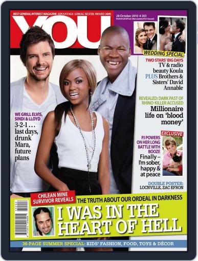 You South Africa October 21st, 2010 Digital Back Issue Cover